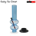 sky blue acrylic water pipe front view