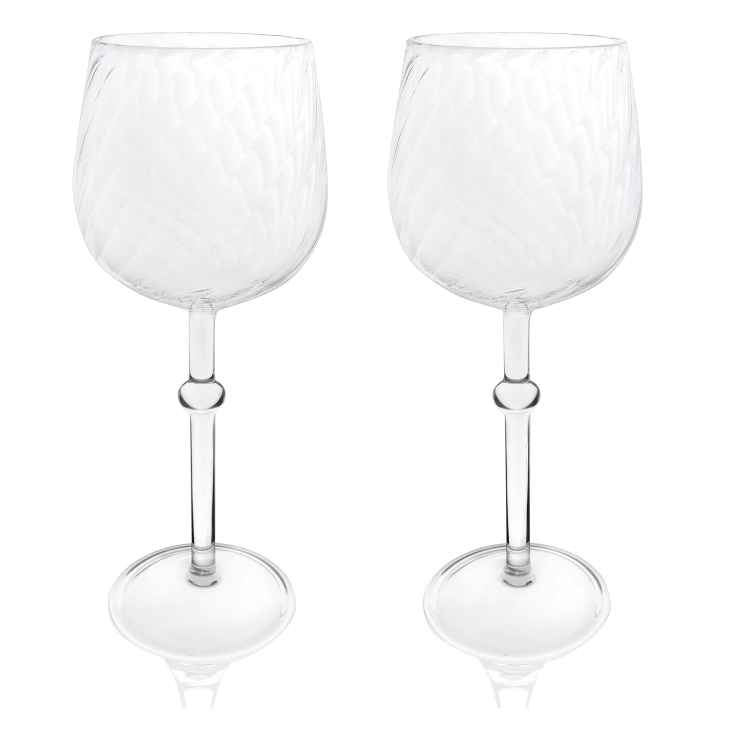 METIER® Borosilicate Red & White Wine Glass Set – 370ml (Pack of 2) Metier