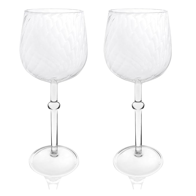 Dishwasher safe wine glass set