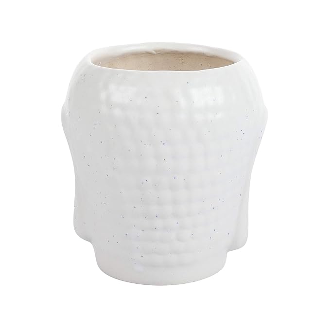 Ceramic Pot – Ceramic Buddha Planter Pot Self-Watering for Indoor Plants, Home & Office Décor FLAP9
