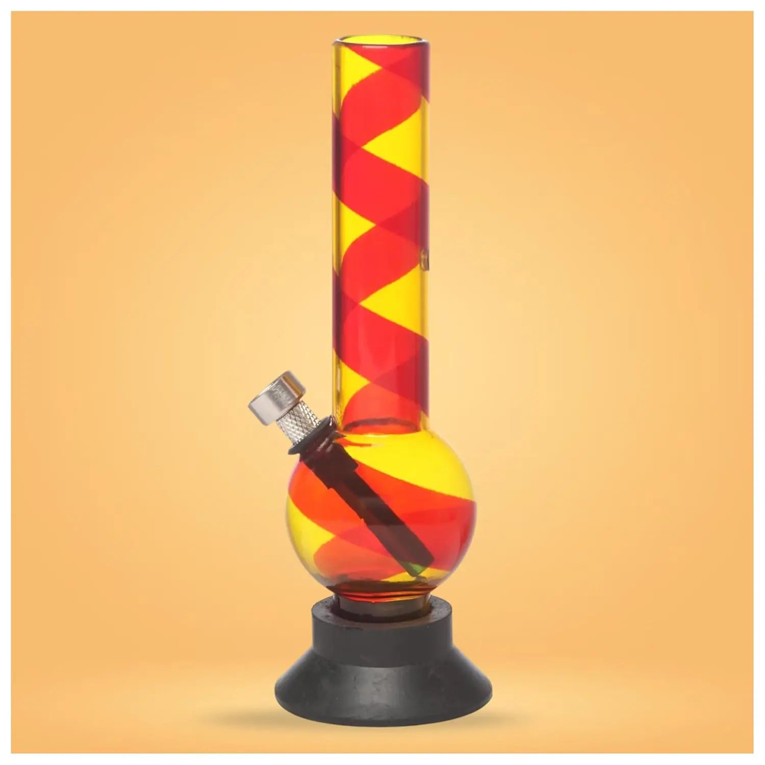 moksha 8 inch acrylic bong mixed colors