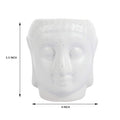 Ceramic Pot – Ceramic Buddha Planter Pot Self-Watering for Indoor Plants, Home & Office Décor FLAP9