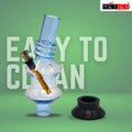 acrylic mini bong front view