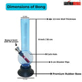 acrylic waterpipe sky blue color