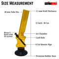 straight tube ice catcher waterpipe 30cm