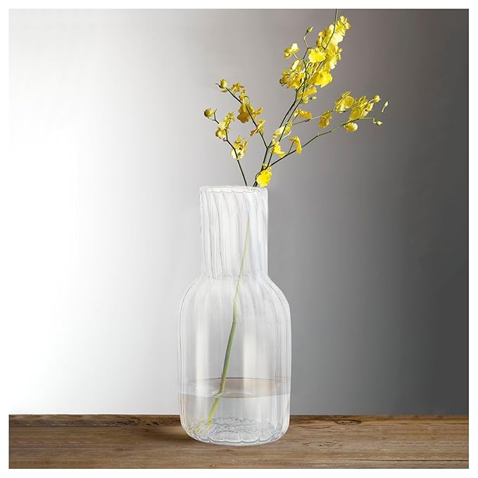 Flap9 Borosilicate Glass Flower Vase for Home, Office & Table Decoration FLAP9