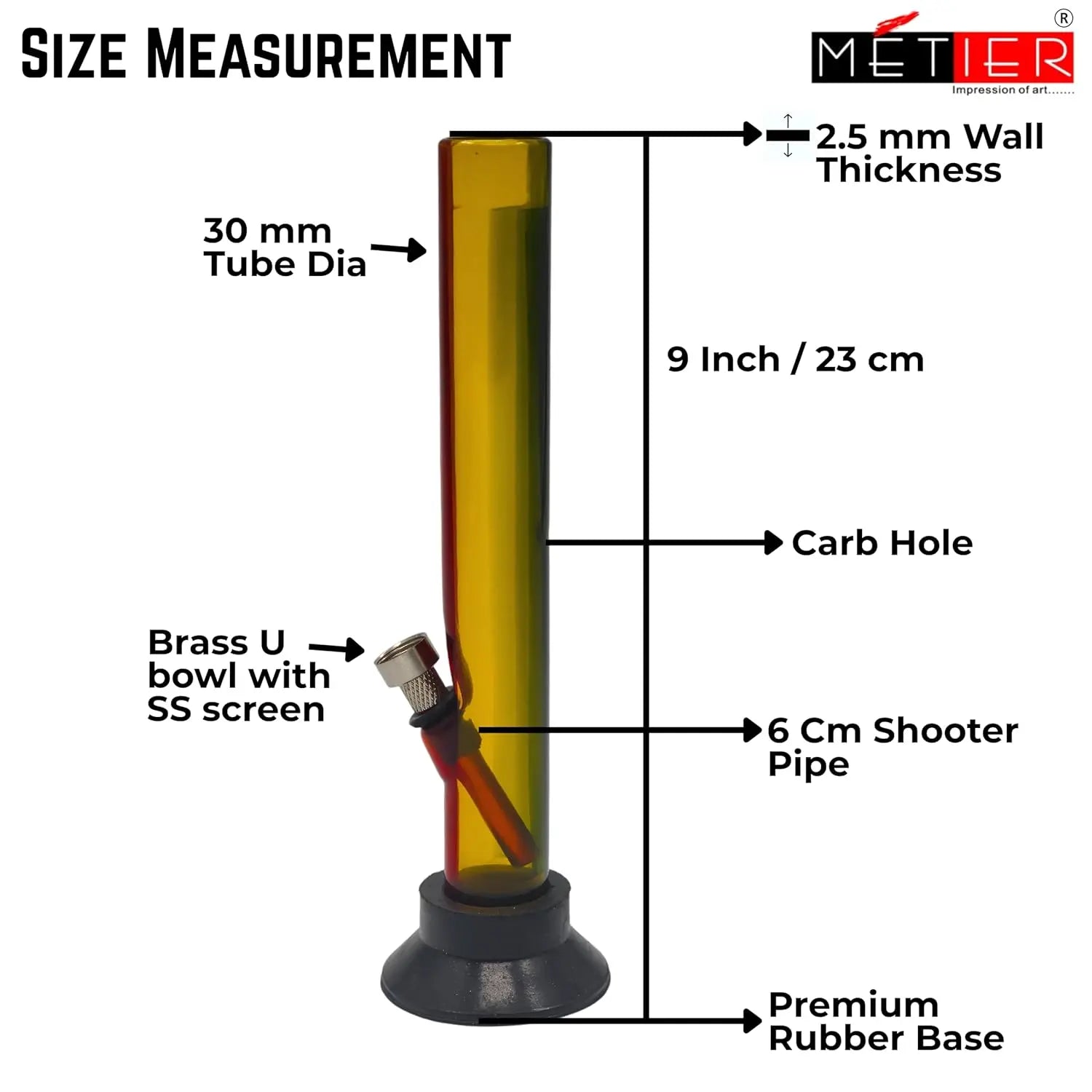 cylindrical mini water bong
