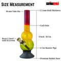 transparent rasta acrylic waterpipe