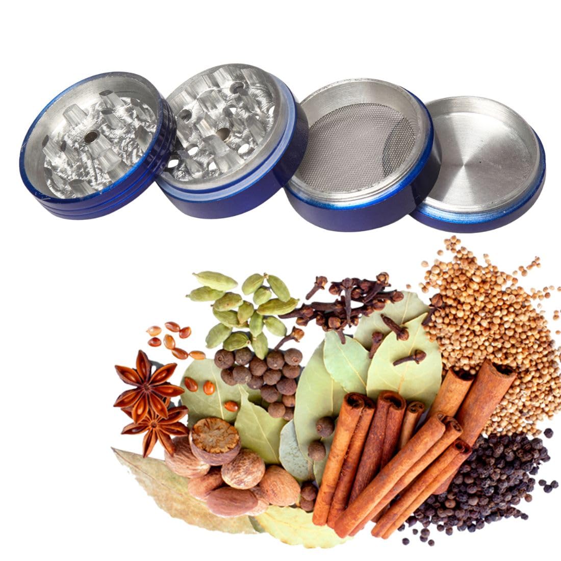 Moksha grinder with pollen catcher