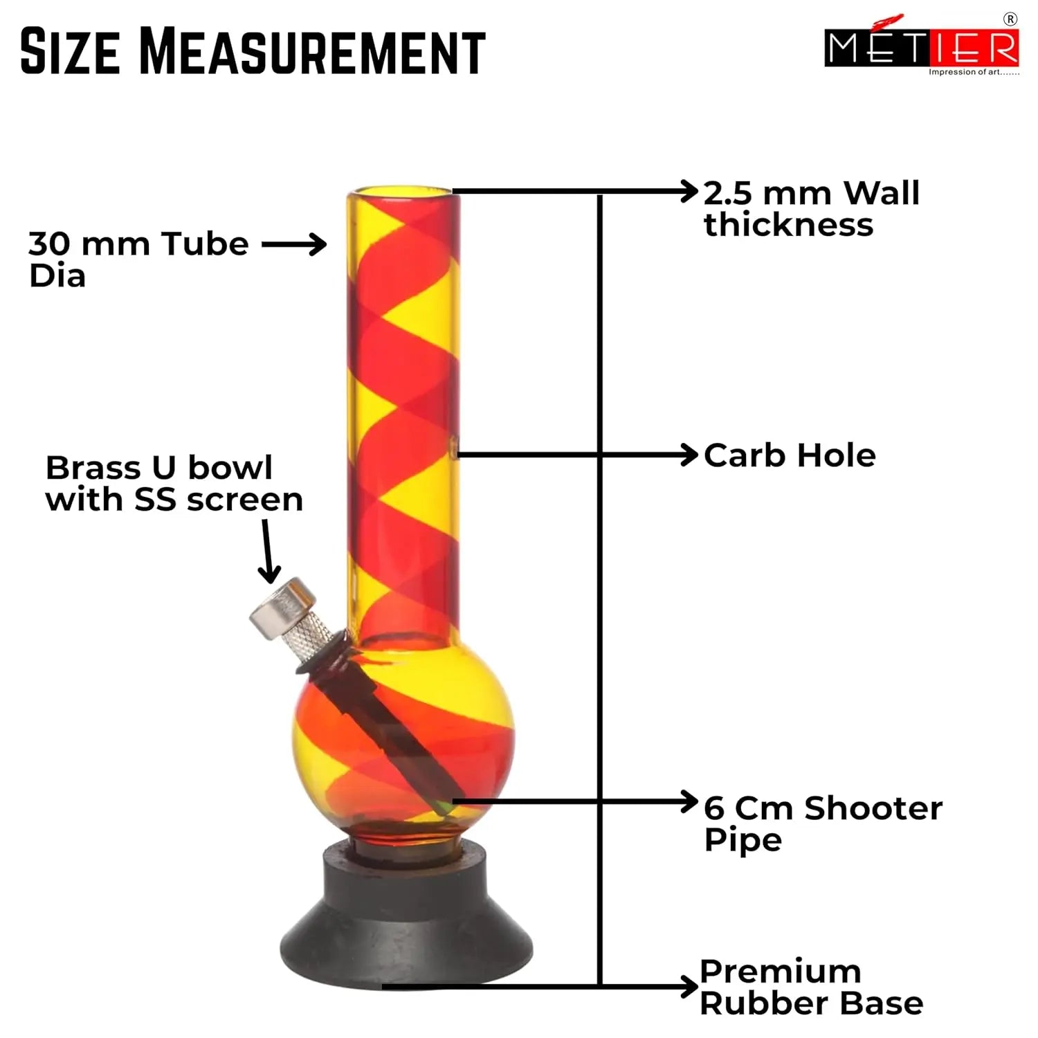 mini waterpipe assorted color