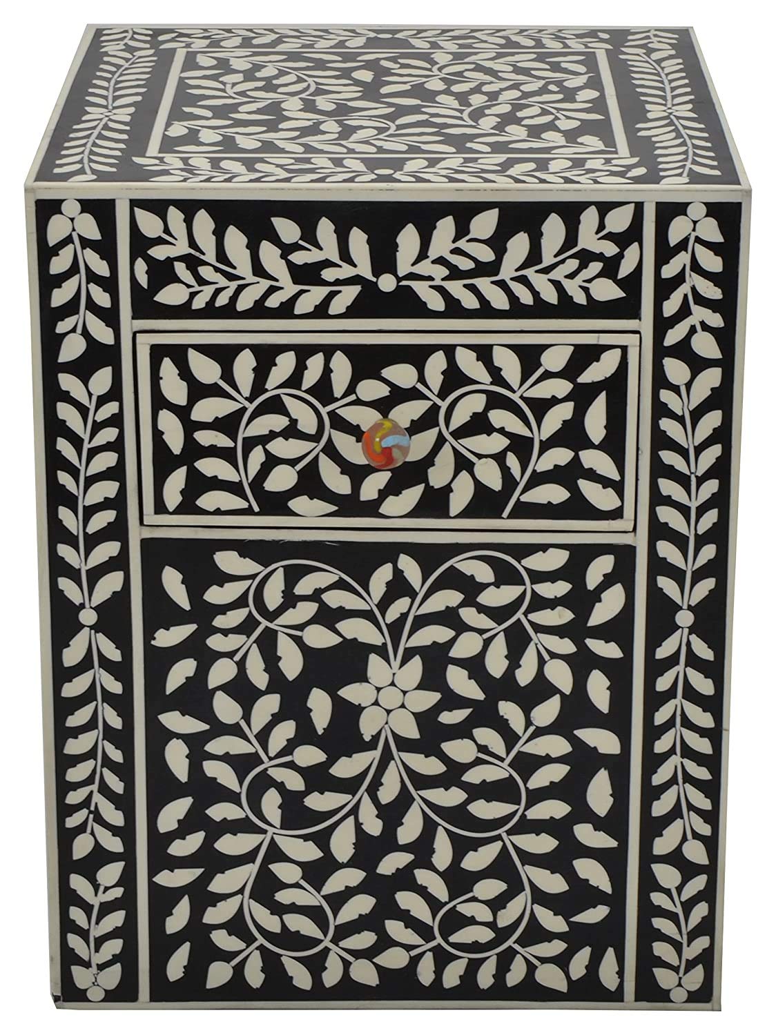 metier mdf wooden square stool front view