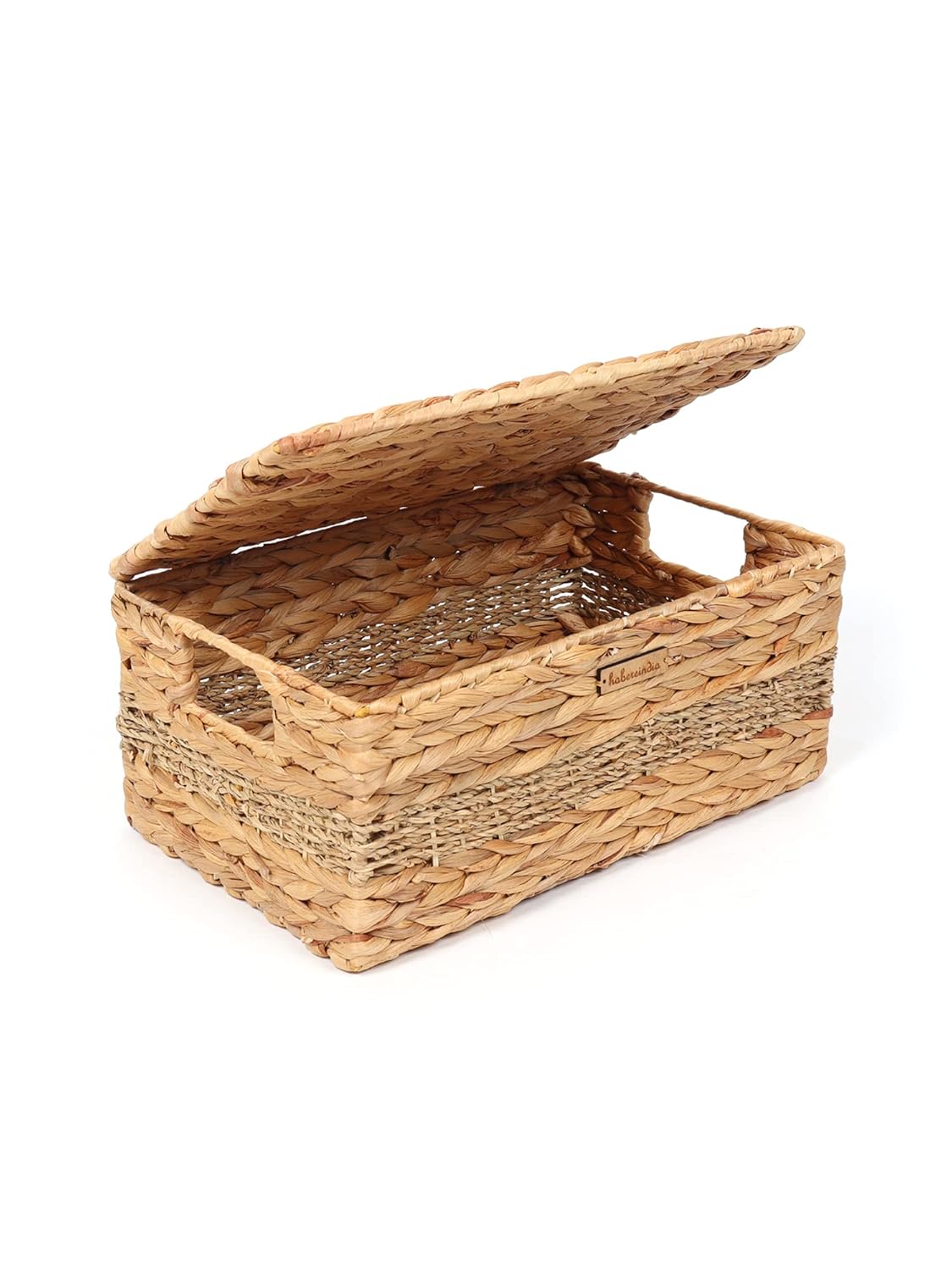 Flap9 Habere India Wicker Lid Storage Basket – Bathroom, Wardrobe & Home Organizer FLAP9