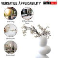Flap9 White Ceramic Vase for Flowers, Pampas Grass & Home Office Decoration FLAP9