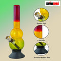 transparent rasta acrylic waterpipe