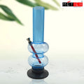 moksha 16 inch transparent sky blue bong