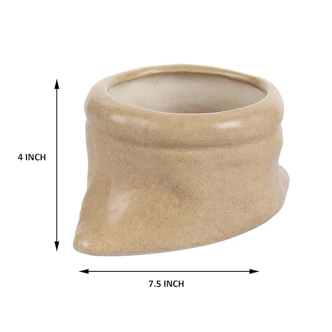 Ceramic Planter – Self-Watering Glossy Ceramic Planter Pot FLAP9