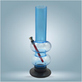 Moksha 12 Inch  Acrylic Water Pipe Bong – Sky Blue, 30cm Moksha Bongs