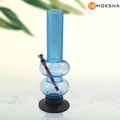 Moksha 12 Inch  Acrylic Water Pipe Bong – Sky Blue, 30cm Moksha Bongs