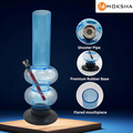 Moksha 12 Inch  Acrylic Water Pipe Bong – Sky Blue, 30cm Moksha Bongs