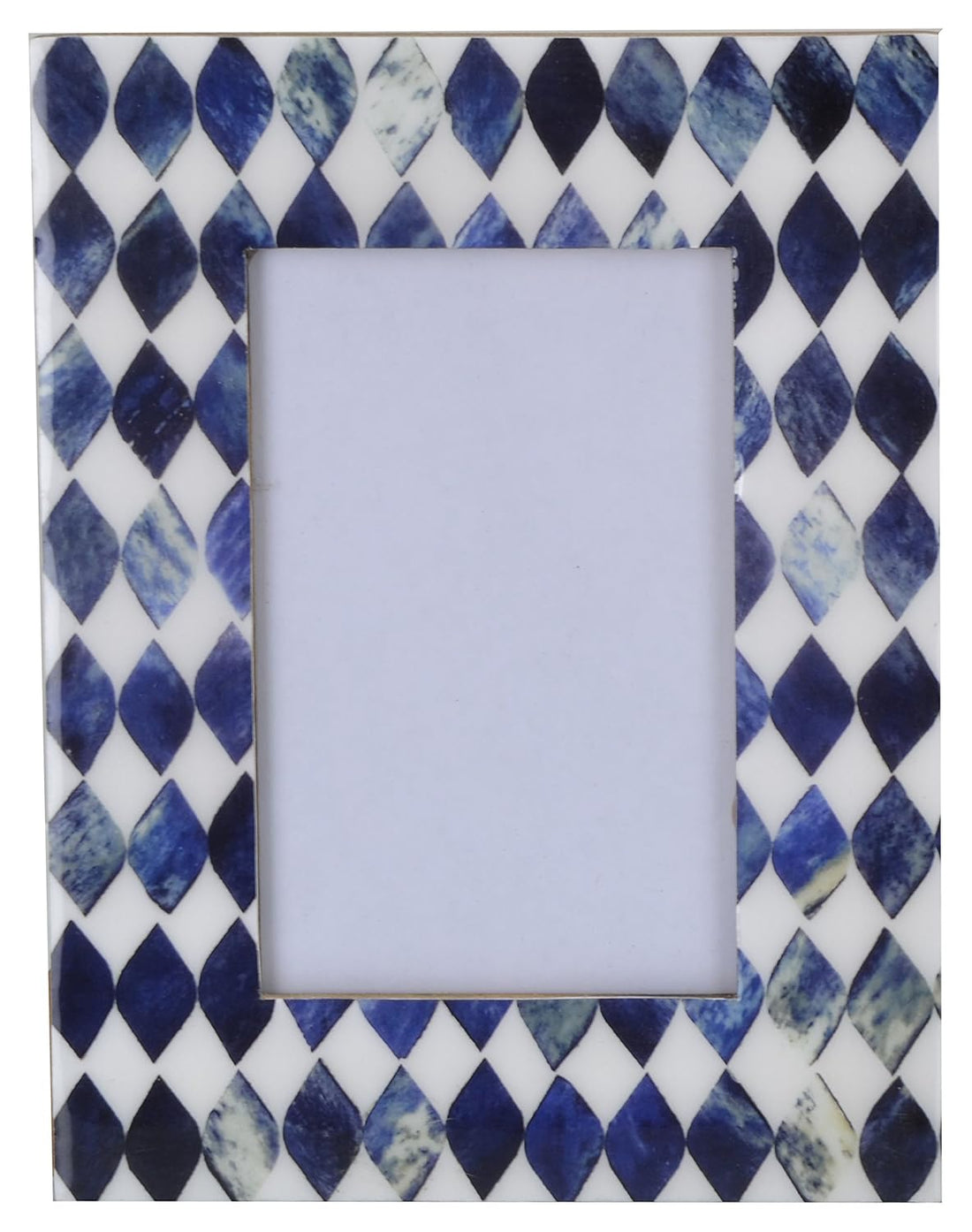Flap9 Wooden Photo Frame (10x6.25x15 cm) in Blue & White – Model MTF1032 FLAP9