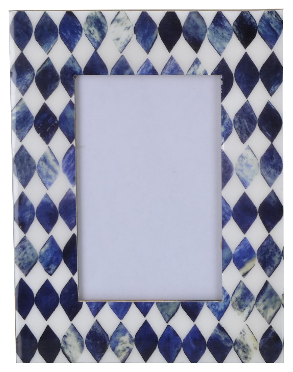 Flap9 Wooden Photo Frame (10x6.25x15 cm) in Blue & White – Model MTF1032 FLAP9