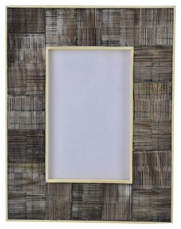 Flap9 Wooden Photo Frame (10 cm x 6.25 cm x 15 cm, Black, MTF1004) FLAP9