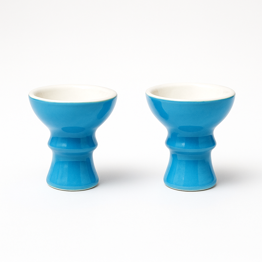 Moksha sky blue ceramic hookah chillum – durable and stylish