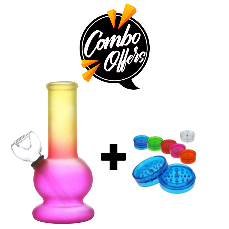 5 inch multicolor Moksha glass bong