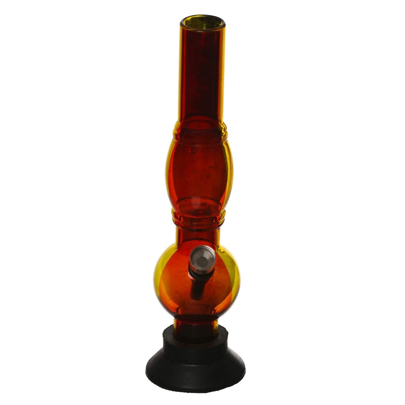 Moksha 10" Rasta Design Acrylic Water Bong (25cm)