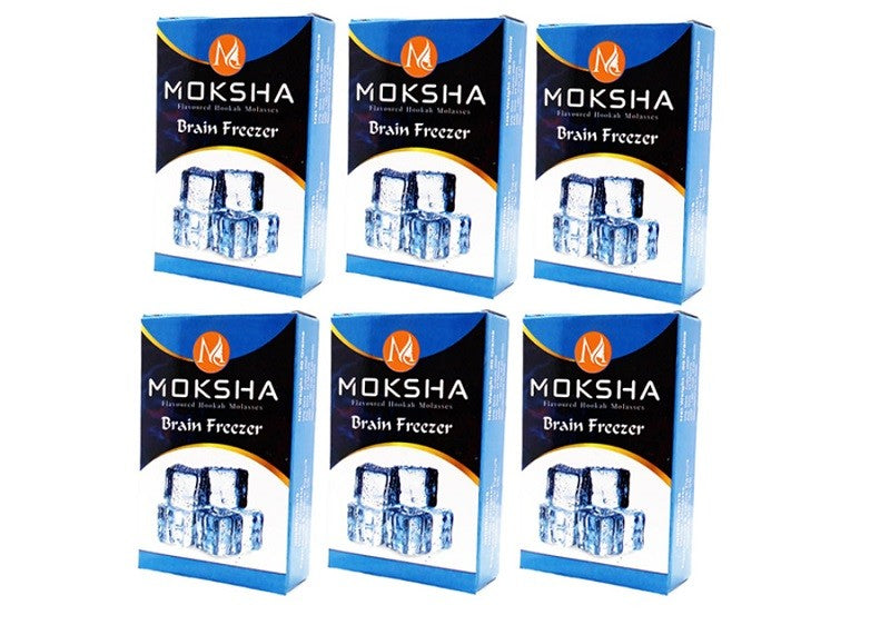 Moksha Brain Freezer herbal hookah flavor pack of 6