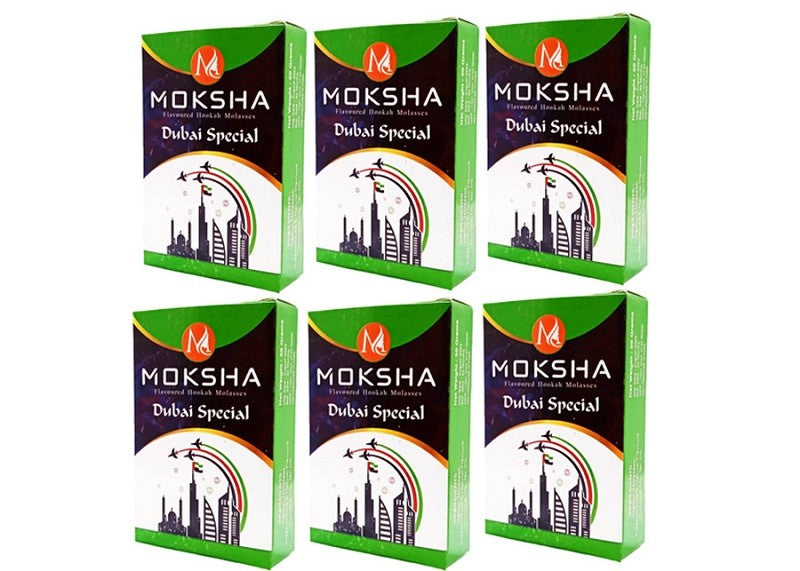 Moksha Dubai Special herbal hookah flavor pack of 6