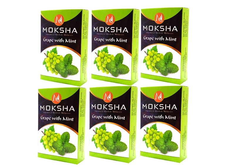 Moksha herbal grape mint hookah flavor 50g pack