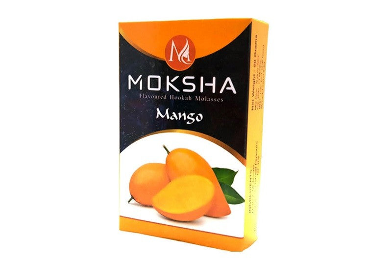 Moksha Mango Herbal Hookah Flavor – 6 x 50g Nicotine-Free Packs Moksha Bongs