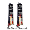 Flap9 10 Inch Orange Glass Hookah Set with Herbal Mix & Accessories Moksha Bongs