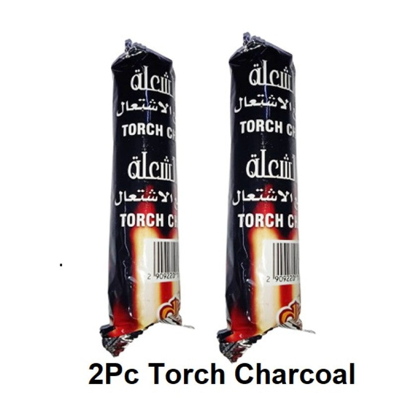 "Quick-lighting torch charcoal rolls for hookah sessions