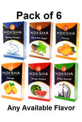 Flap9 21 Inch Glass Hookah with Herbal Mix, 6 Flavors & 5 Charcoal Rolls Set Moksha Bongs