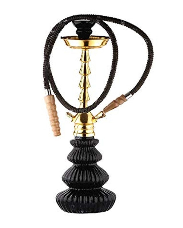 Flap9 21 Inch Glass Hookah with Herbal Mix, 6 Flavors & 5 Charcoal Rolls Set Moksha Bongs