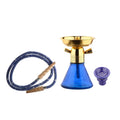 Durable brass stem and flexible hose pipe for Moksha glass hookah
