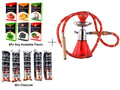 Moksha hookah set with charcoal and herbal flavors