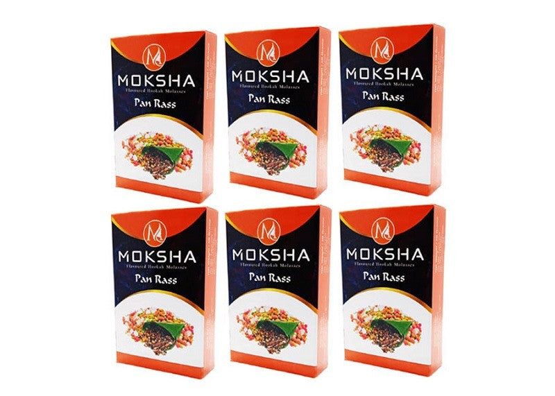 Moksha pan Rass hookah flavor pack of 6