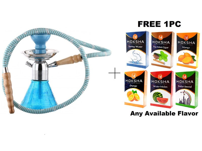 Moksha glass hookah setup