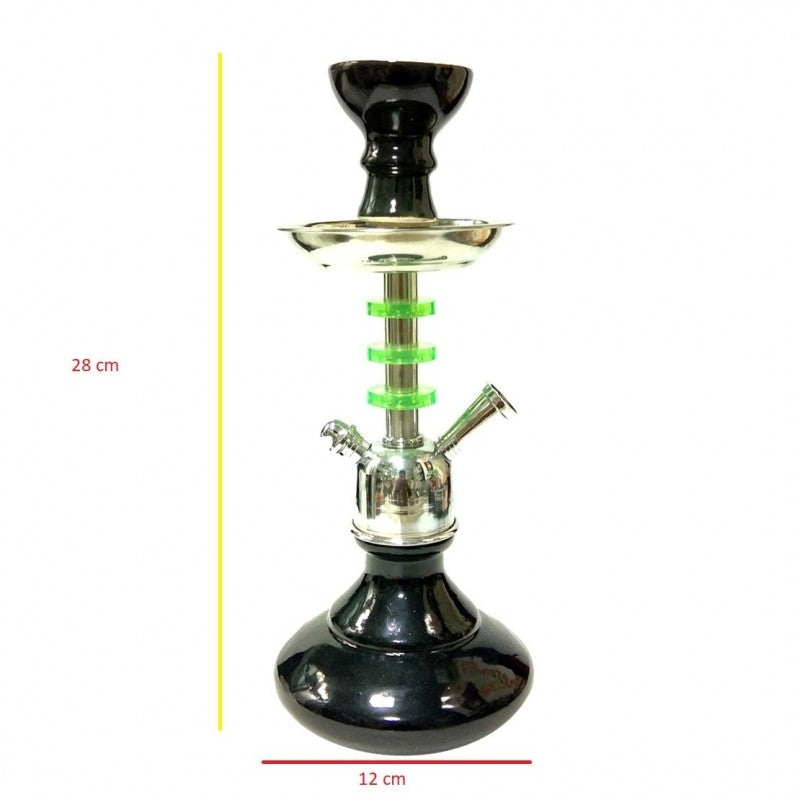 Portable 11 inch hookah for beginners with complete accessories