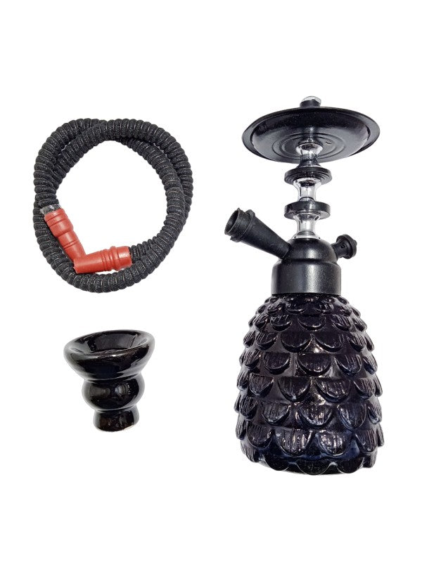 Moksha hookah with removable metal ash catcher