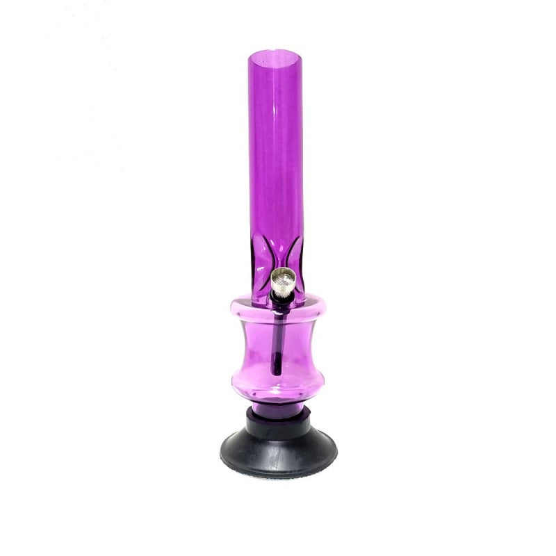 Moksha 12 inch acrylic ice waterpipe bong (30cm, transparent purple)