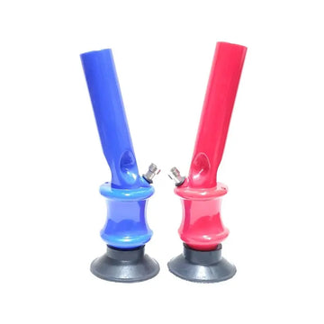 moksha 12 inch acrylic waterpipe bong front view