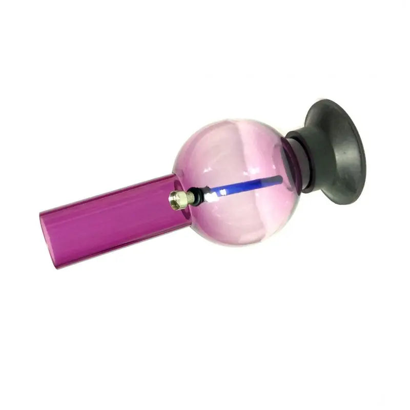 Transparent purple water pipe