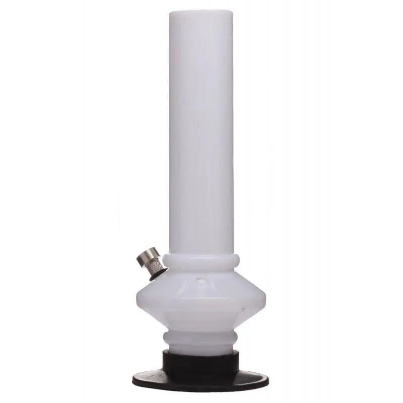 Moksha white mini disc acrylic bong
12 inch water bong opaque white