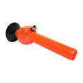 Transparent orange hookah pipe