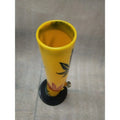 Moksha 12 Inch Bend Leaf Print Acrylic Bong (30cm, Yellow) Moksha Bongs