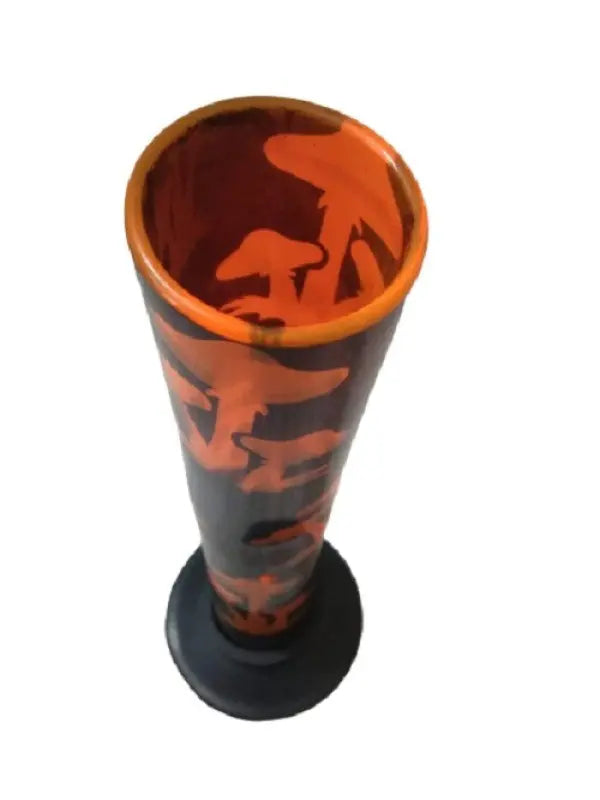 mini mushroom print acrylic bong